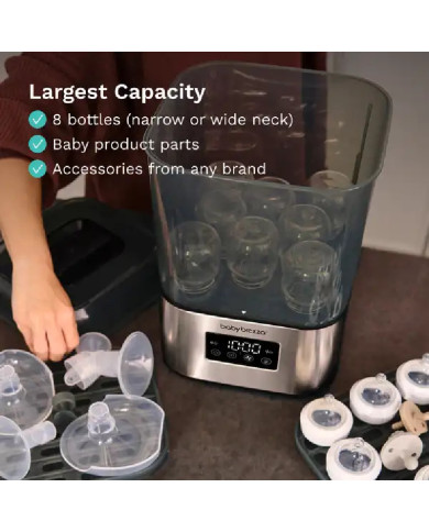 BABY BREZZA ĪPAŠI ĀTRAIS 10 MIN. STERILIZATORS–ŽĀVĒTĀJS SUPERQUICK, NO NERŪSĒJOŠĀ TĒRAUDA