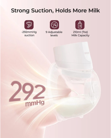 MOMCOZY DIVKĀRŠS PĀRNĒSĀJAMS BEZVADU KRŪTS SŪKNIS S12 PRO+, BALTS