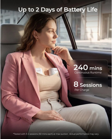 MOMCOZY DIVKĀRŠS PĀRNĒSĀJAMS BEZVADU KRŪTS SŪKNIS S12 PRO+, BALTS