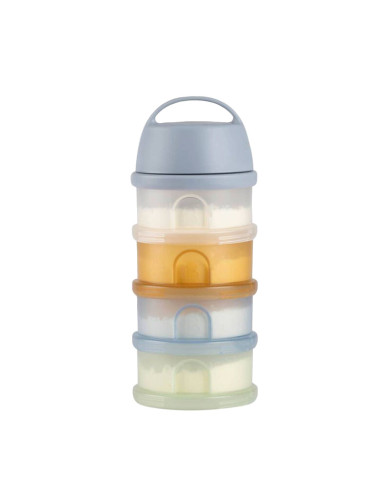 BEABA 4 NODALĪJUMU PIENA MAISĪJUMA PULVERA DOZATORS UN UZKODU KĀRBIŅA, TRANSLUCENT PEBBLE