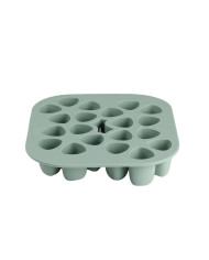 BEABA SILIKONA MAZUĻA PĀRTIKAS TRAUKS MULTIPORTIONS (20X35 ML) SAGE GREEN