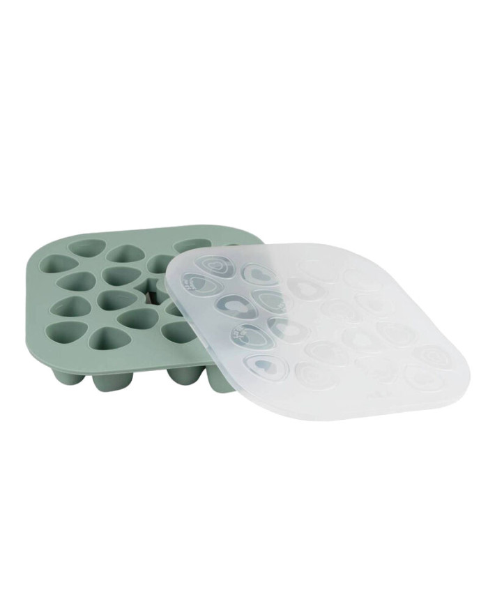 BEABA SILIKONA MAZUĻA PĀRTIKAS TRAUKS MULTIPORTIONS (20X35 ML) SAGE GREEN