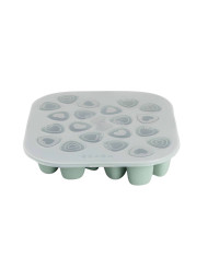 BEABA SILIKONA MAZUĻA PĀRTIKAS TRAUKS MULTIPORTIONS (20X35 ML) SAGE GREEN