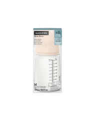 SUAVINEX ZERO ZERO ANTI-COLIC PRETKOLIKU PUDELĪTE AR VIDĒJAS PLŪSMAS KNUPĪTI, 270 ML, NO +3 MĒN., FAIR