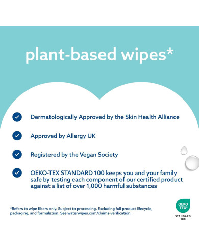 WATERWIPES Sensitive+ mitrās salvetes, 100 gab.