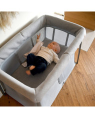BEABA 3 IN 1 CEĻOJUMU GULTIŅA-MANĒŽA EAZY SLEEP, PEBBLE