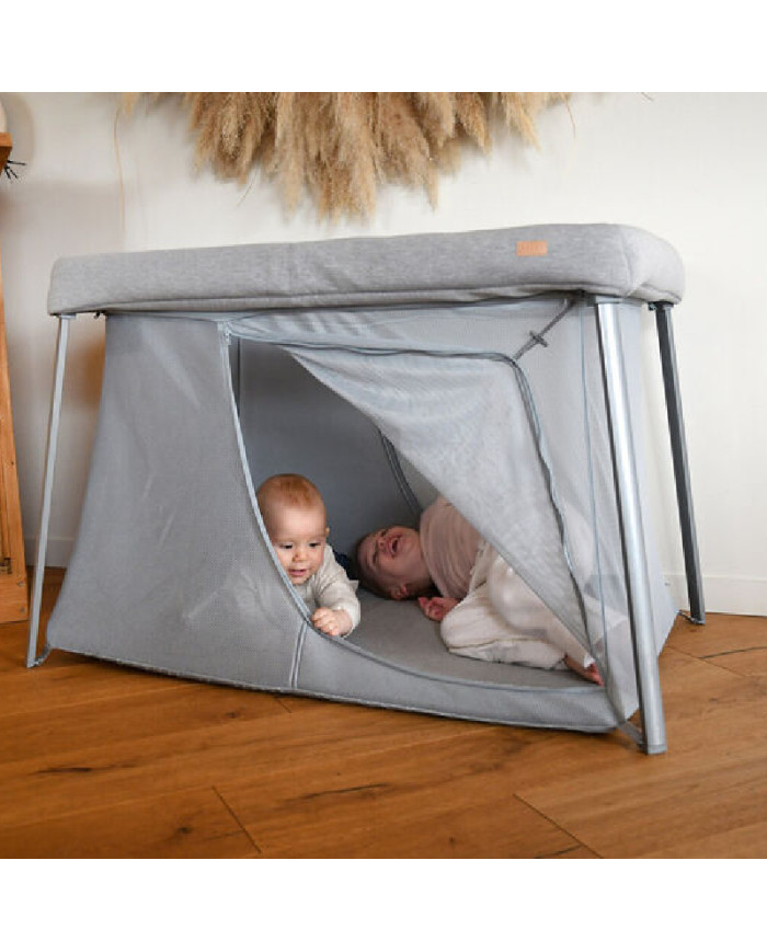 BEABA 3 IN 1 CEĻOJUMU GULTIŅA-MANĒŽA EAZY SLEEP, PEBBLE
