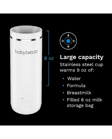 BABY BREZZA UZLĀDĒJAMS MĀTES PIENA UN ŪDENS SILDĪTĀJS, BALTS