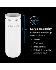 BABY BREZZA UZLĀDĒJAMS MĀTES PIENA UN ŪDENS SILDĪTĀJS, BALTS
