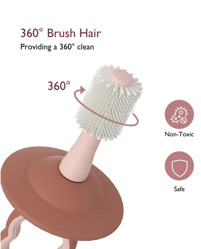 Momcozy 360° zīdaiņu zobu birste, rozā