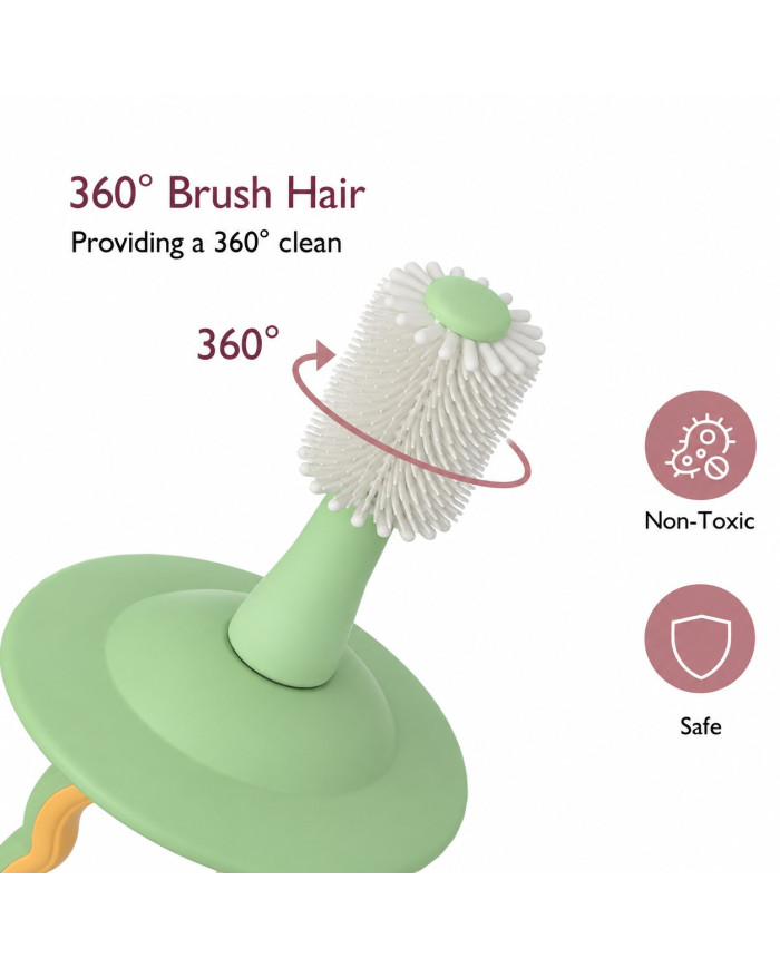 Momcozy 360° īpaši mīksta mazuļu zobu birste, zaļa