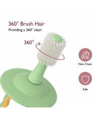 Momcozy 360° īpaši mīksta mazuļu zobu birste, zaļa