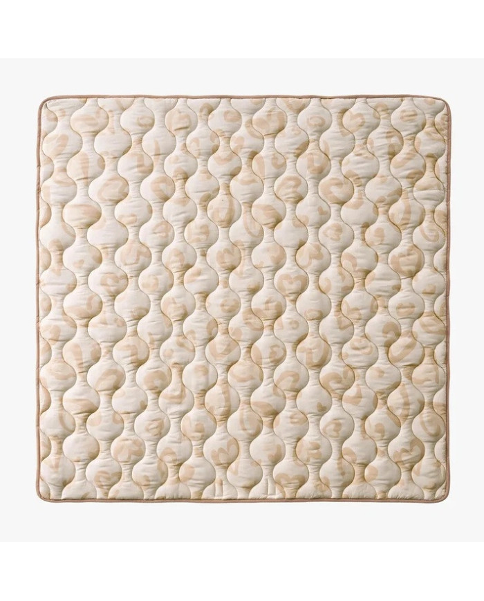 MOMCOZY mazuļu rotaļu paklājs „Leopard Brown“ 127 × 127 cm