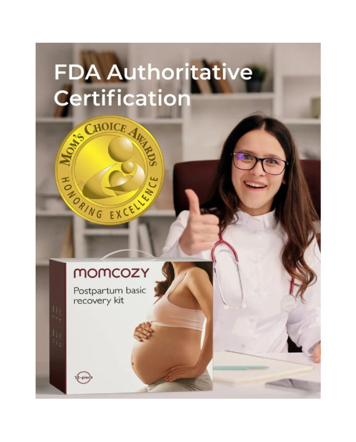 MOMCOZY APRŪPES LĪDZEKĻU KOMPLEKTS PĒCDZEMDĪBU ATVESEĻOŠANAI