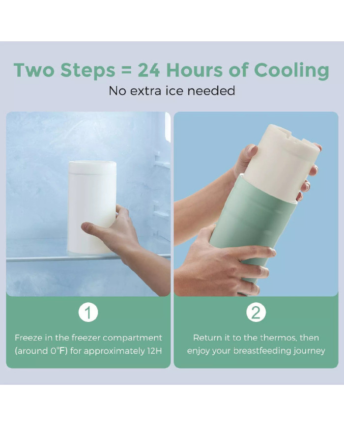 MOMCOZY CEĻOJUMU MĀTES PIENA DZESĒTĀJS, 350 ML