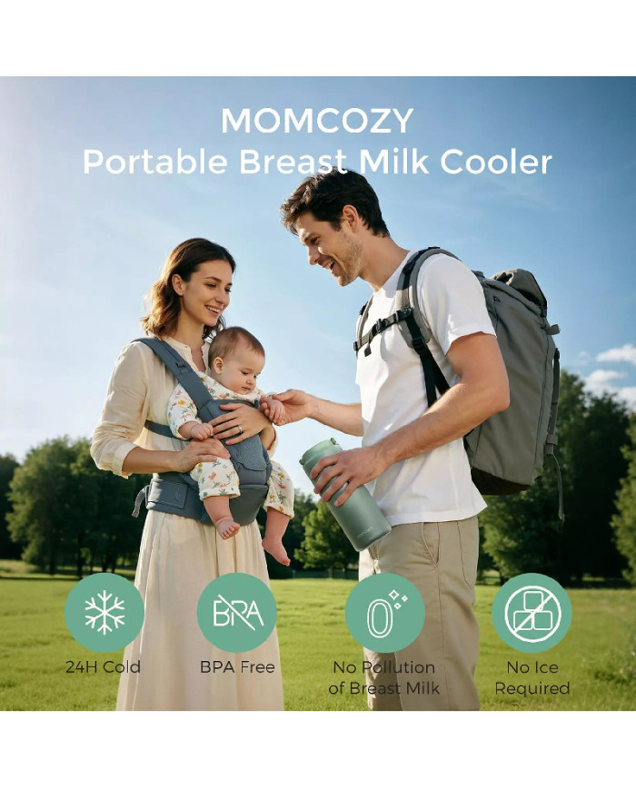 MOMCOZY CEĻOJUMU MĀTES PIENA DZESĒTĀJS, 350 ML