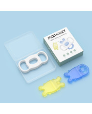 MOMCOZY AR ŪDENI PILDĀMS ATDZESĒJAMS ZĪDAIŅU ZOBU GRAUŽAMAIS BLUE/YELLOW