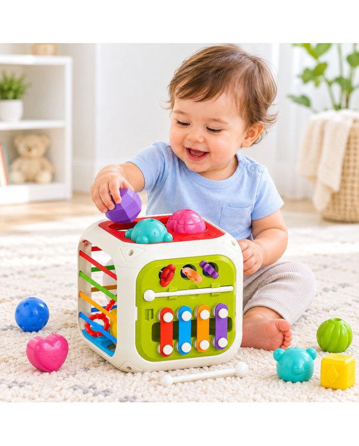 KIZMEE Montessori izglītojošais kubs 7 IN 1