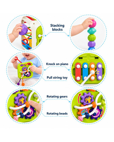 KIZMEE Montessori izglītojošais kubs 7 IN 1