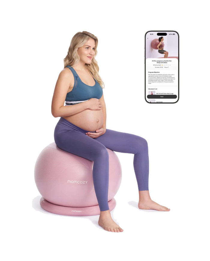 MOMCOZY BUMBAS KOMPLEKTS GRŪTNIECĒM BIRTHEASE, ROZĀ