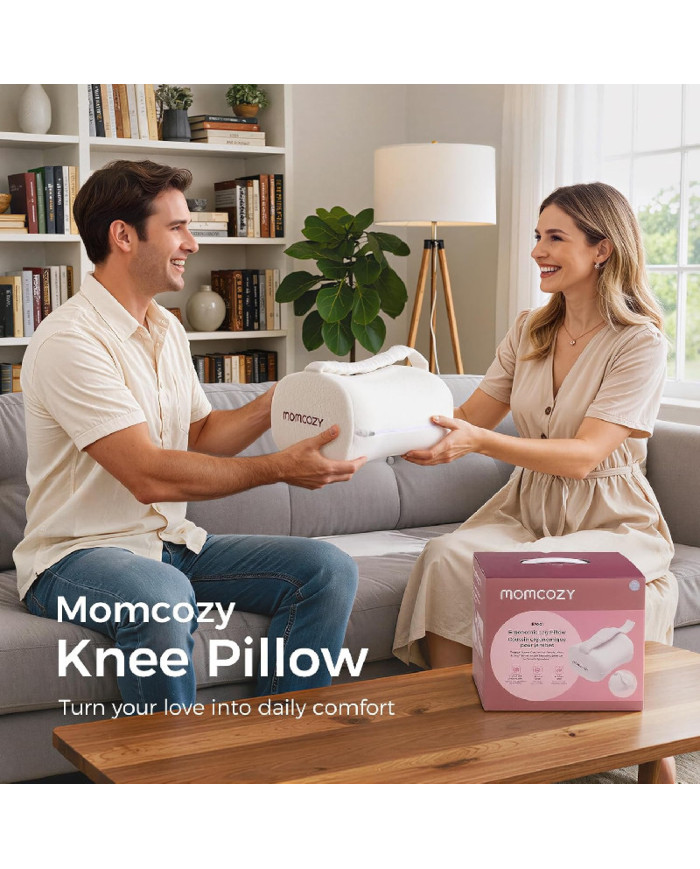 MOMCOZY ERGONOMISKS CEĻU SPILVENS GULĒŠANAI UZ SĀNIEM, CREAM WHITE
