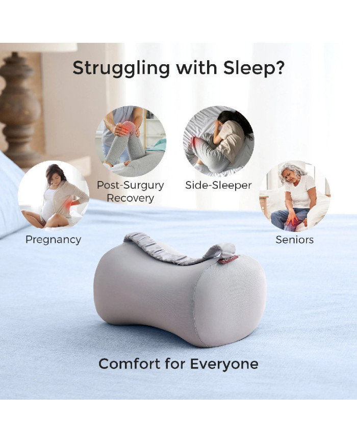 MOMCOZY ERGONOMISKS CEĻGALU SPILVENS MIEGAM UZ SĀNIEM AR DZESĒJOŠU AUDUMU, PELĒKS