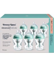 Tommee Tippee Advanced Anti-Colic pudelīšu komplekts, 6 gab.