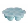 BEABA SILIKONA ZĪDAIŅU PĀRTIKAS KONTEINERIS MULTIPORCIJĀM, XL (6x150 ML), BLUE