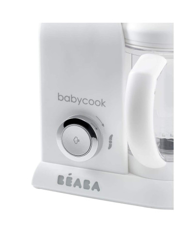 BEABA BABYCOOK SOLO BLENDERS-TVAICĒTĀJS 4IN1, WHITE/SILVER